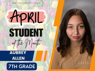 April Student of the Month Aubrey Allen